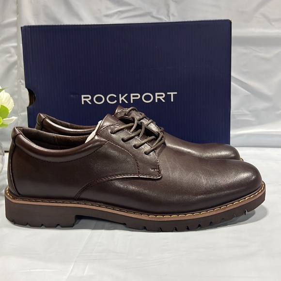 NIB - Rockport Men’s Kevan Oxfords Shoes, Brown CJ1574 - Size 8.5 - Picture 5 of 12